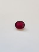 Natural Ruby Oval Facet Top Blood Red