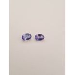 Pair Tanzanite Oval Cut