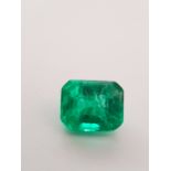 Stunning 8.55 Cts. Natural Green Emerald