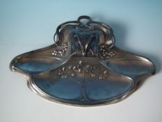 WMF Art Nouveau Inkstand with glass liner