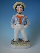 Staffordshire Pottery sailor figure