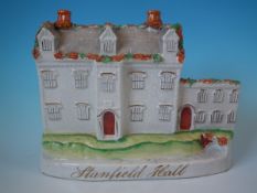 Large Staffordshire Pottery 'Stanfield Hall' model