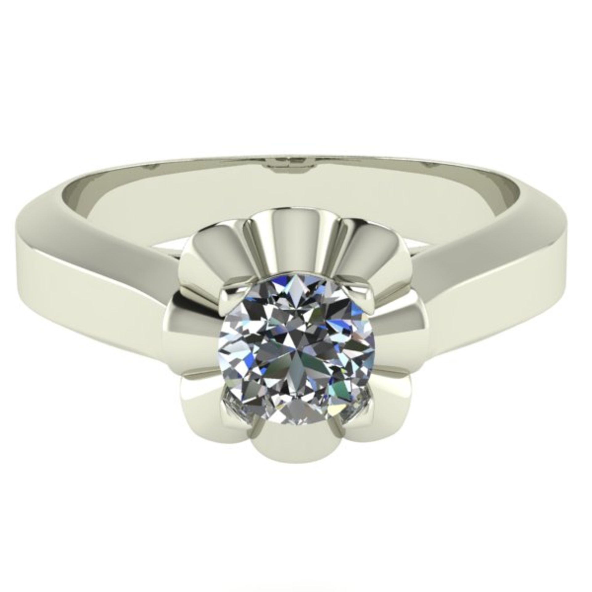 14 K / 585 White Gold Diamond Ring - Image 4 of 4