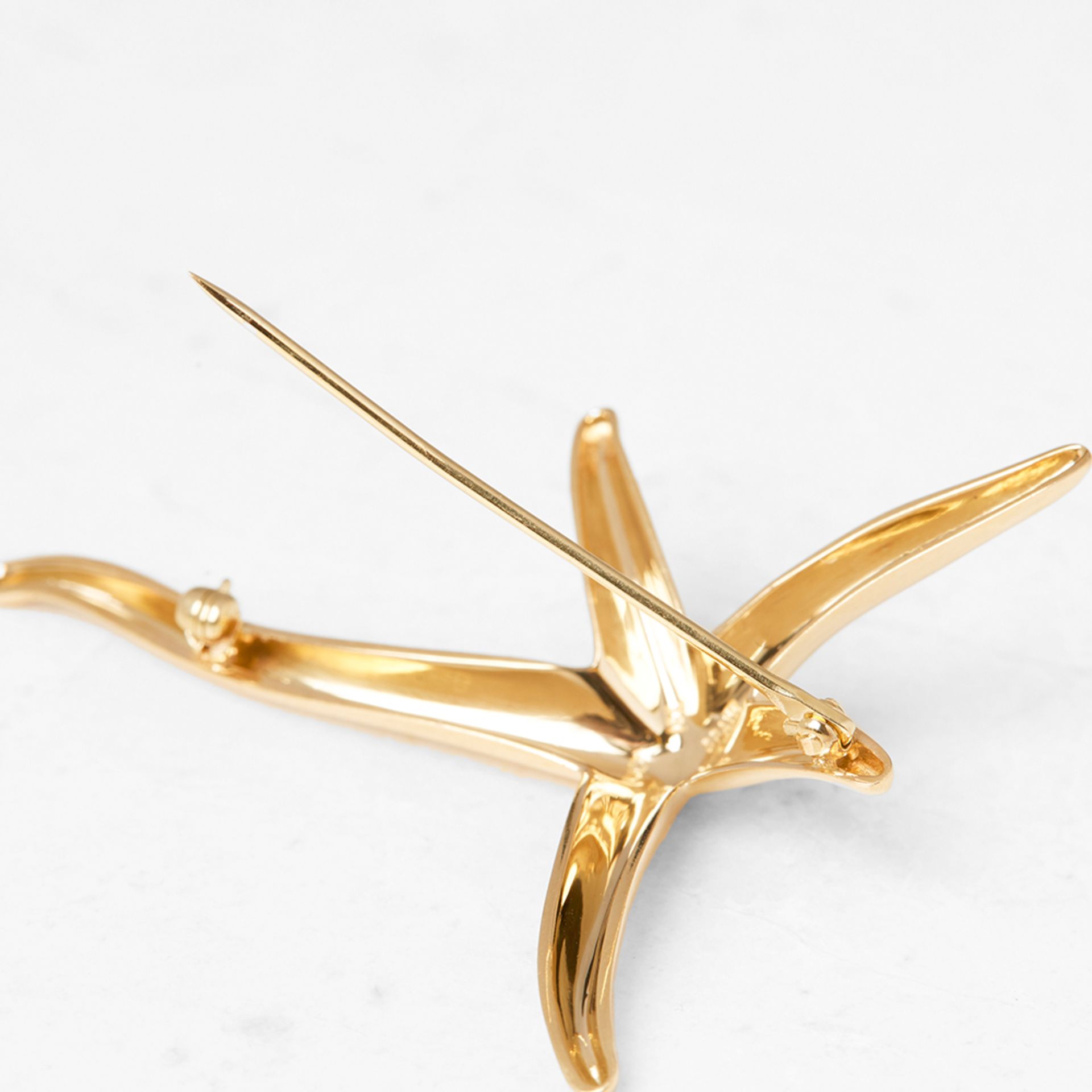 Tiffany & Co. 18k Yellow Gold Starfish Elsa Peretti Brooch - Image 5 of 6