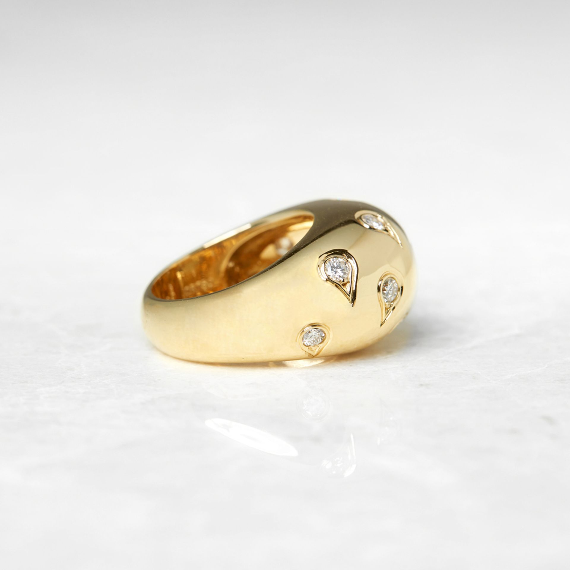 Cartier 18k Yellow Gold 1.00ct Diamond Bombe Ring - Image 3 of 8