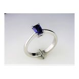 An Unused Kyanite Solitaire Ring