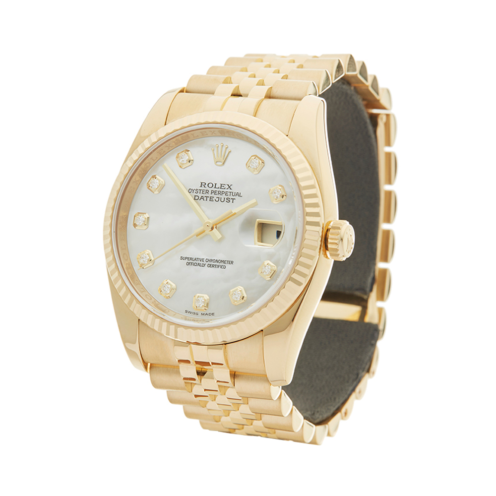 Rolex Datejust 36mm 18K Yellow Gold - 116238 - Image 3 of 7