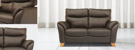 Brand new and boxed Cottesmore Brown Leather 2 Seater Sofa