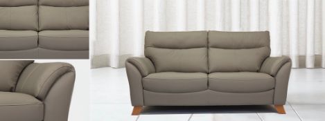 *NEXT BID WINS* Brand new and boxed Cottesmore Grey Leather 3 Seater Sofa
