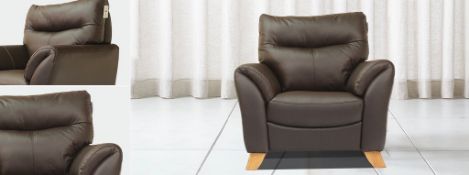 Brand new and boxed Cottesmore Brown Leather Arm Chair