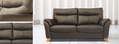 Brand new and boxed Cottesmore Brown Leather 3 Seater Sofa