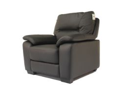 Brand new and boxed Stamford Black Leather Arm Chair