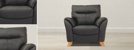 Brand new and boxed Cottesmore Black Leather Arm Chair