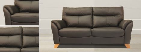 Brand new and boxed Cottesmore Black Leather 3 Seater Sofa
