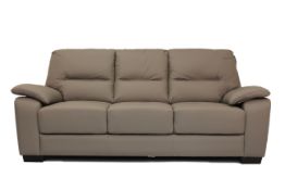 Brand new and boxed Stamford Grey Leather 3 Seater Sofa