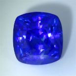 LOTUS certified 7.44 ct. Peacock Blue sapphire - MADAGASCAR