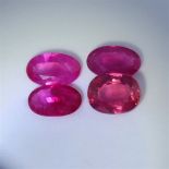 IGI Certified Set of 4 - 1.44 ct. Rubies - BURMA