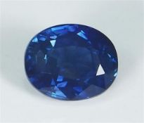 GIA Certified 3.00 ct. Blue Sapphire - Untreated BURMA