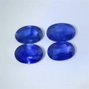 IGI Certified Set of 4 Blue Sapphires - 1.66 ct. - MADAGASCAR