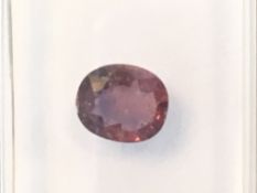 0.83ct Natural Colour change Sapphire with IGI Certificate