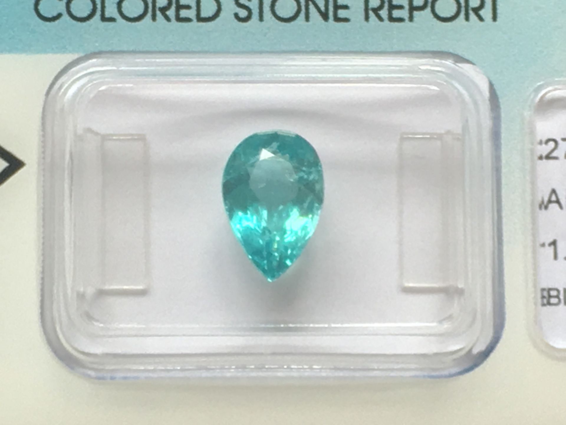 1.99ct Natural Apatite with IGI Certificate - Image 2 of 3