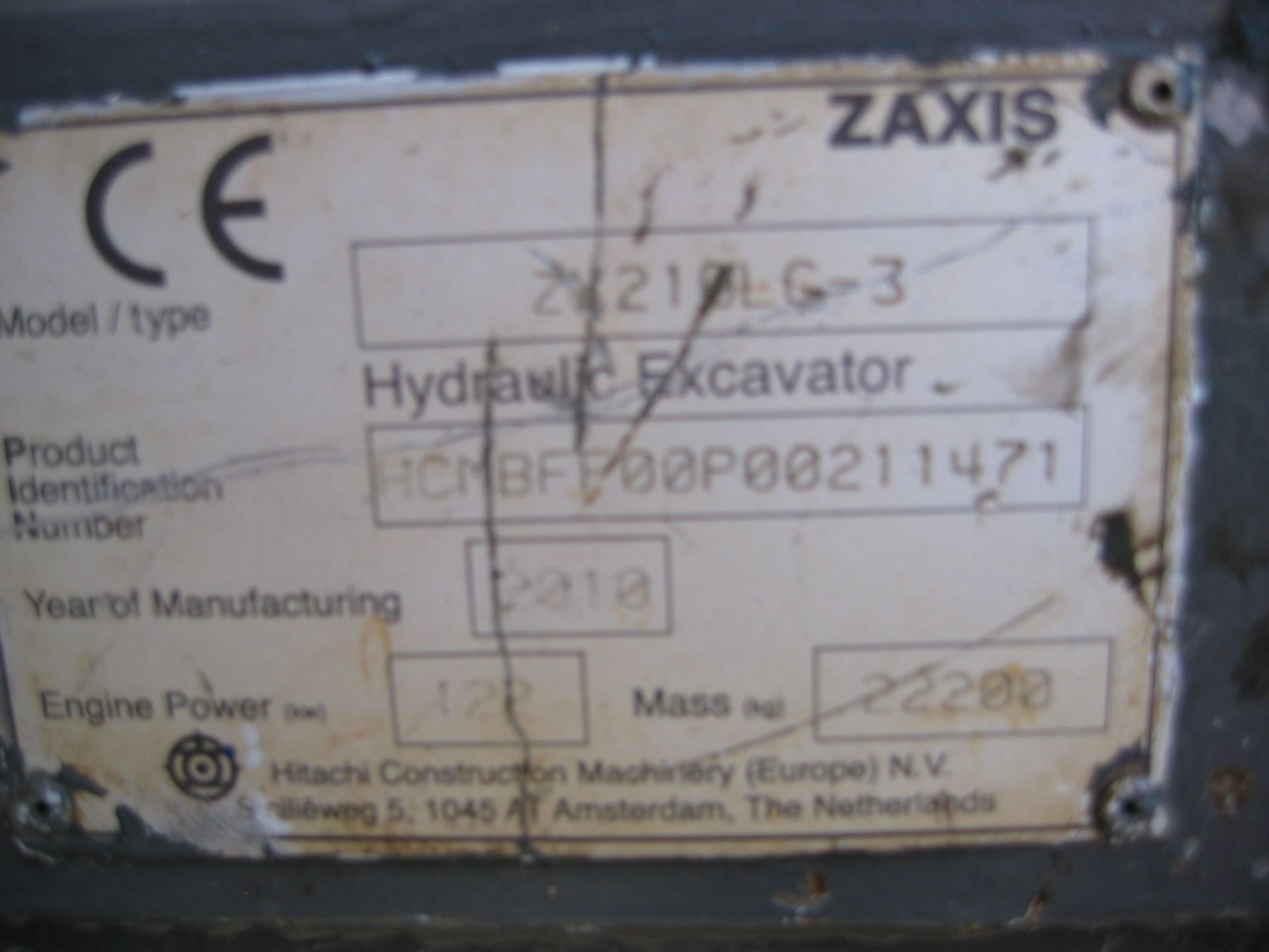 Hitachi ZX210LC-3 2010 , Tracked Excavator - Image 5 of 9