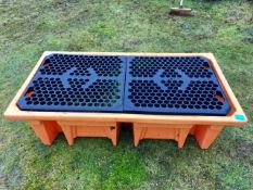 Double 45gallon barrel bounded stand as new
