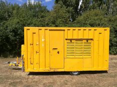 ELSTONS 14 FOOT 4.27M LONG SITE STATION, C/W OWN GENERATOR