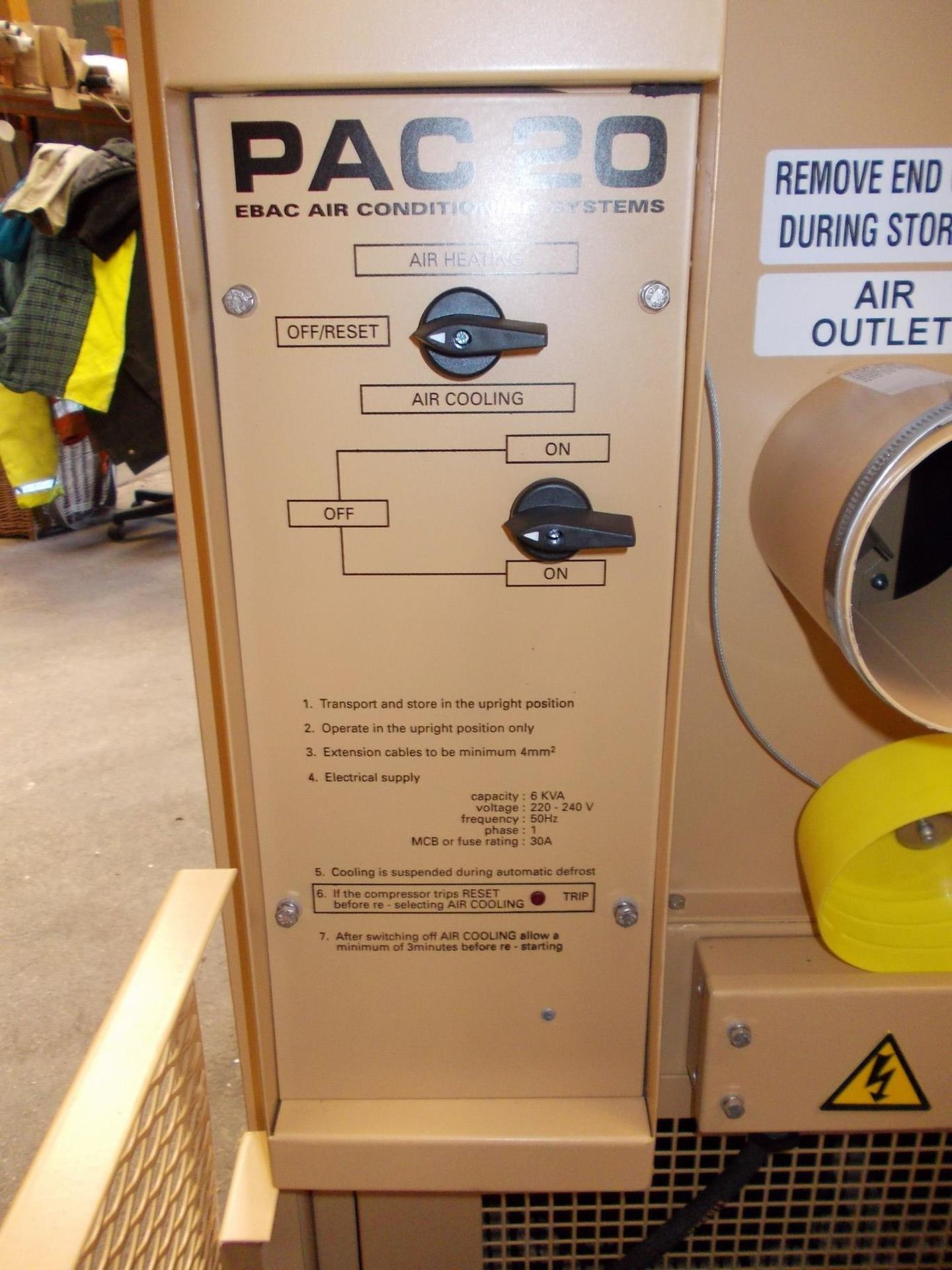 Brand new EBAC Pac Air Conditioning Unit (dual use) - Bild 3 aus 4