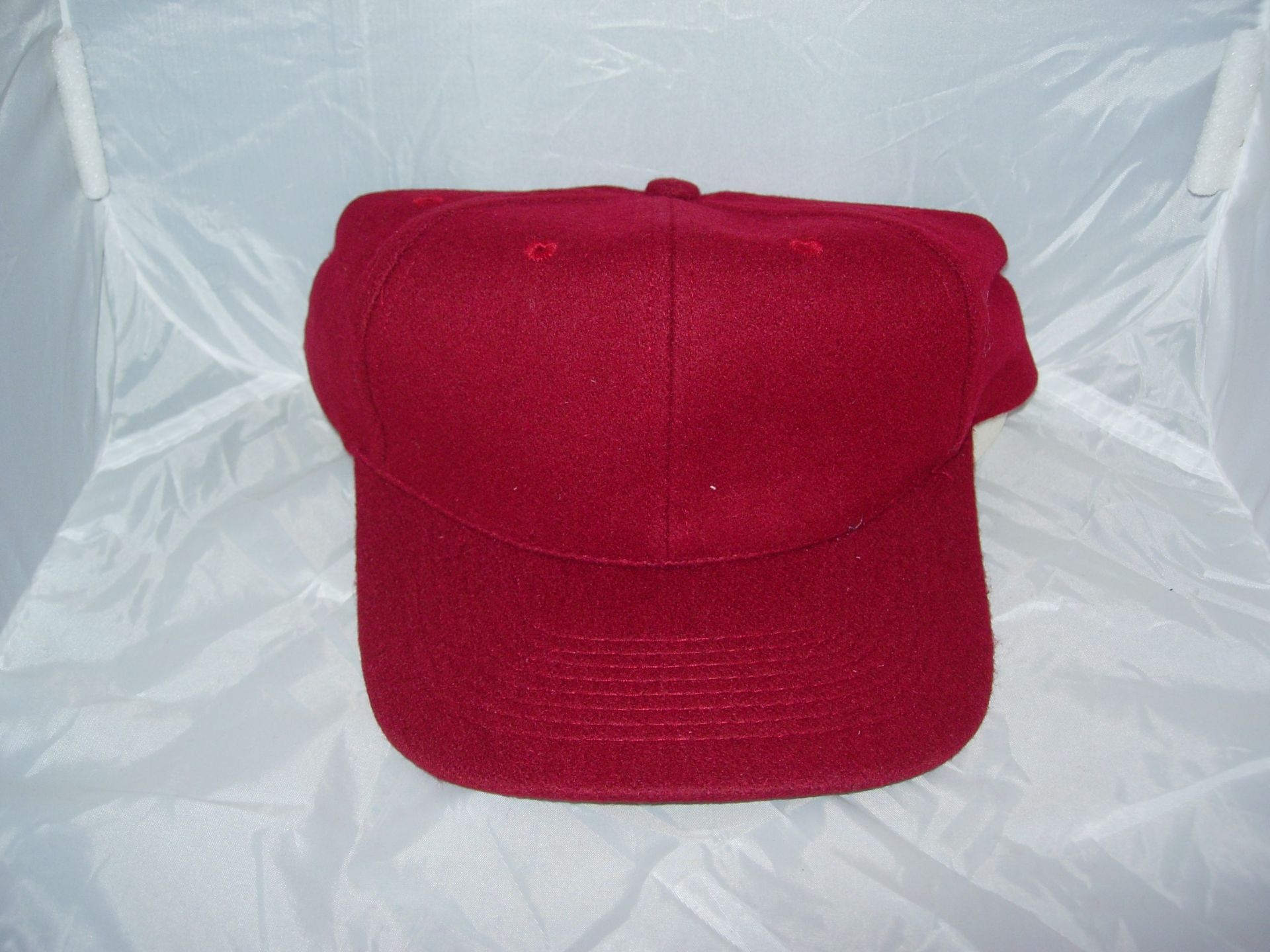 1 Bx Of 144 Maroon Baseball Caps