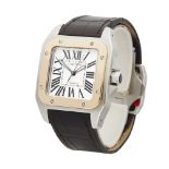 Cartier Santos Stainless Steel & 18K Rose Gold - W20107X7