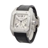 Cartier Santos 100 XL Chronograph Stainless Steel - W20090X8