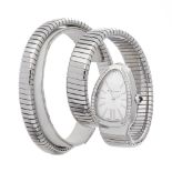 Bulgari Tubogas Serpenti Diamond Stainless Steel - SP 35 S