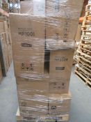 (R63) PALLET TO CONTAIN 16 ITEMS OF VARIOUS BATHROOM STOCK TO INCLUDE:TOILET PAN, BASIN CABINET,