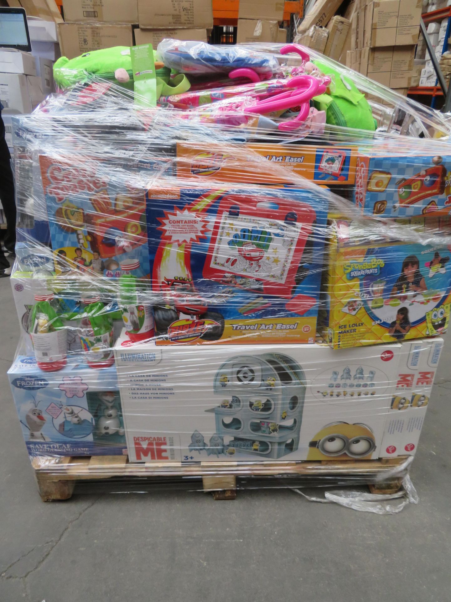 (Os12) Large Pallet To Contain 545 Items Of Various Brand New Items To Include: Iron Man 3D Back