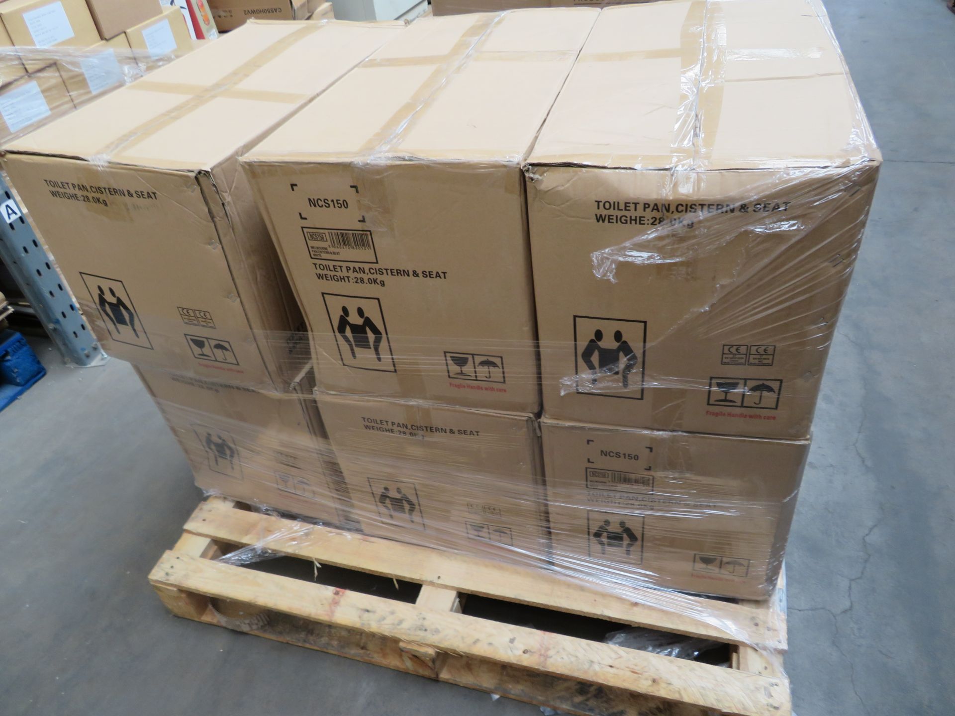 (C12) Pallet To Contain 6 X Brand New Melbourne Toilet Set'S Includes: Toilet Pan, Cistern & Seat. - Image 6 of 6