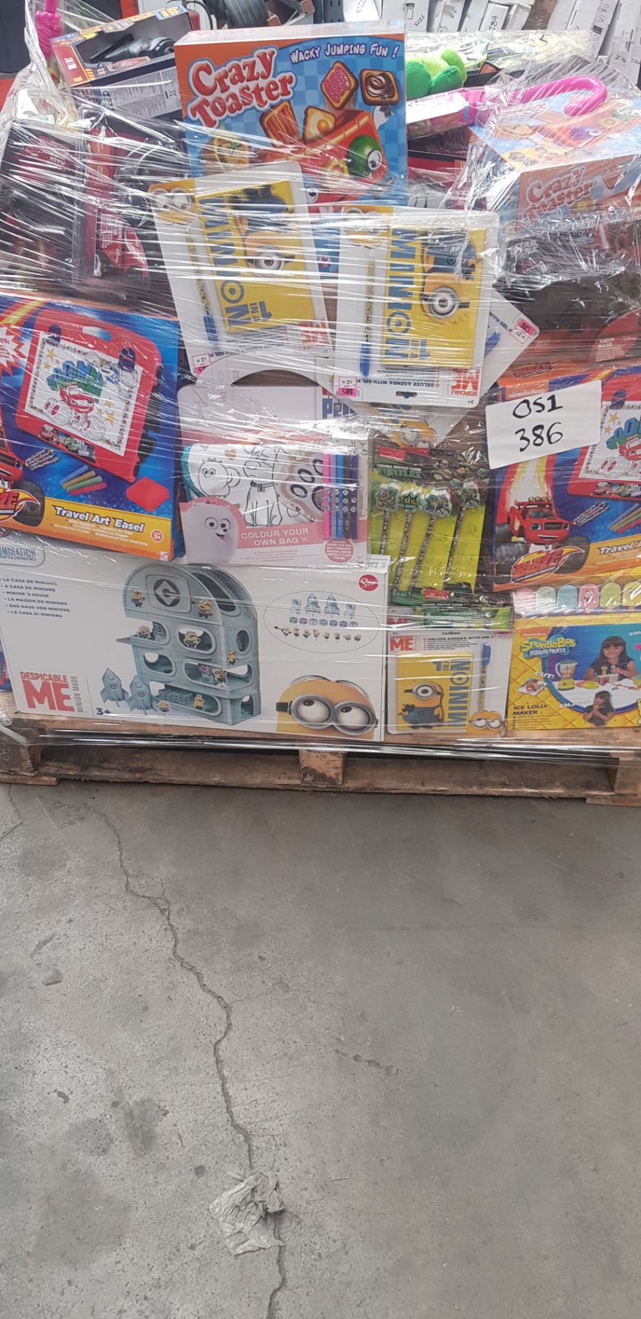 (OS1) Large Pallet To Contain 386 Items Of Various Brand New Items To Include: Shopkins Kids