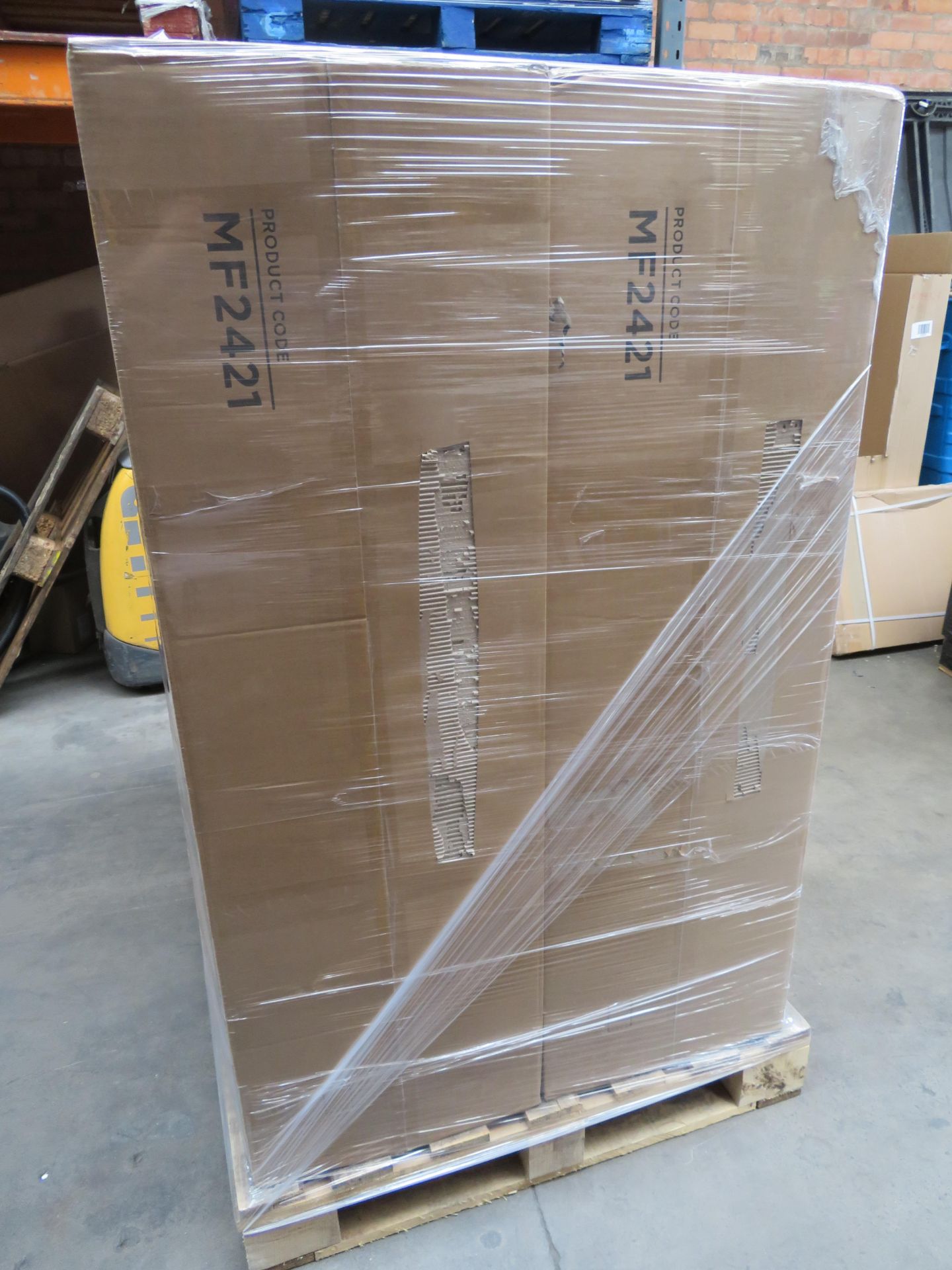 (C7) Pallet To Contain 6 X Brand New 1400Mm Austin Ii Gloss White Tall Wall Hung Storage Cabinet. - Image 7 of 8