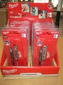 10pcs Brand new Sealed in retail display carton - Milwaukee Impact Shockwave drill bit set with