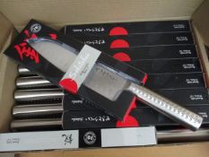 8. sets Brand new Sealed Japanese Sekitobi Santoku ( large ) knife set - rrp £24.99/set - 8 sets