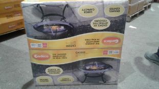 1PC IN LOT - Brand new GARDECO CASSIO FIRE BOWL IN ENAMEL BLACK - 76cm - RRP - £89.99 - THERE IS 1pc
