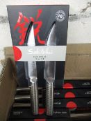 8. sets Brand new Sealed Japanese Sekitobi steak knife set - rrp £19.99/set - 8 sets in lot