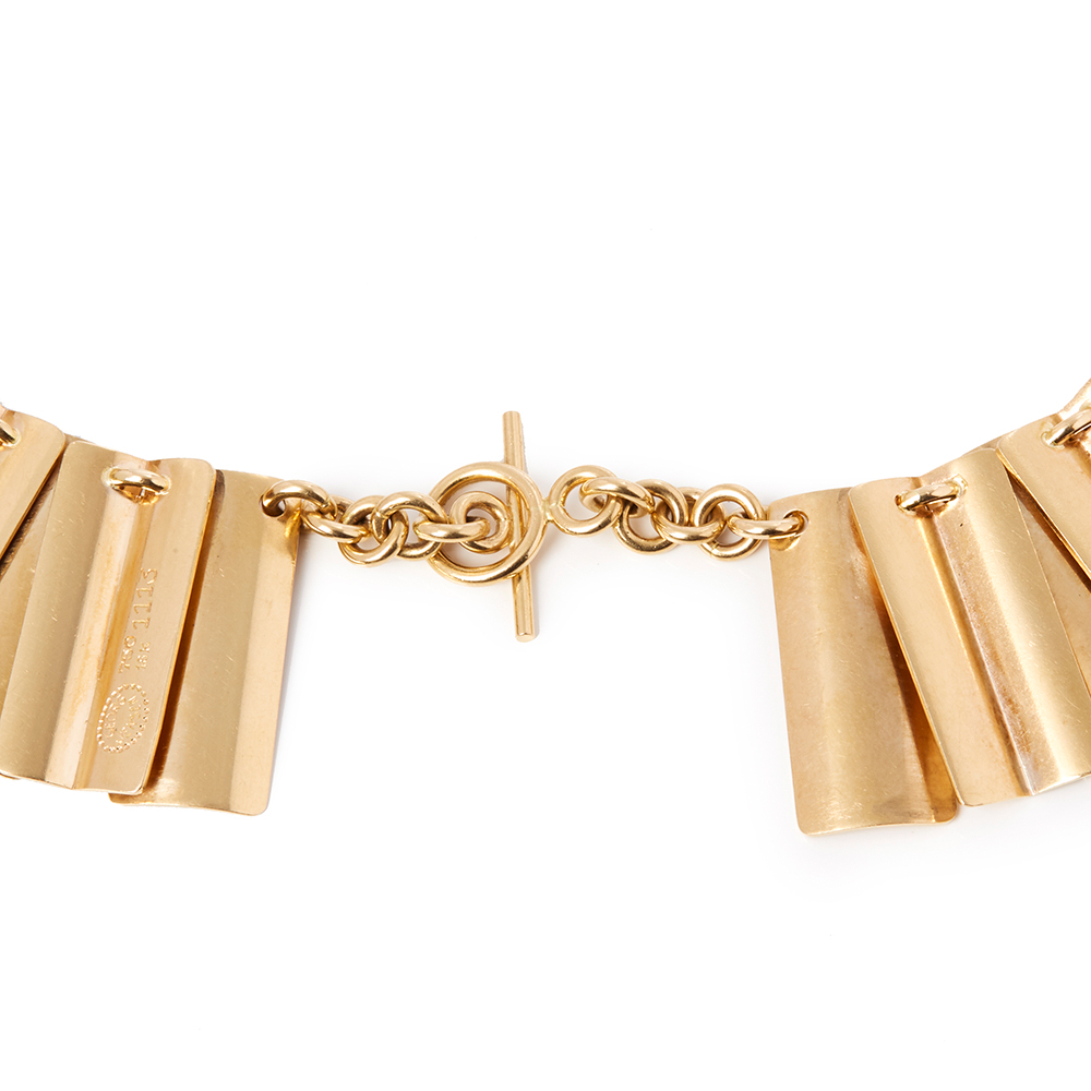 Georg Jensen 18k Yellow Gold Vintage Necklace - Image 3 of 6