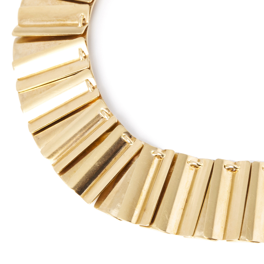 Georg Jensen 18k Yellow Gold Vintage Necklace - Image 2 of 6