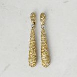 De Grisogono 18k Yellow Gold Diamond Gocce Earrings