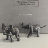 Bronze Elephant Sculpture: Playing Elephants by Jonathan Sanders