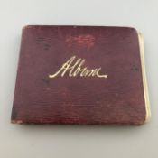 WWI AUTOGRAPH SKETCH ALBUM - DRAWINGS SAYINGS POETRY ETC. 1909 - 1936