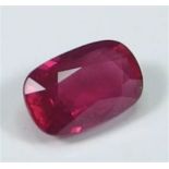 GIA Certified 1.09 ct. Untreated Ruby - BURMA