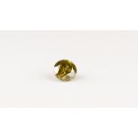 GIA Certified 3.51ct Fancy Brown-Greenish Yellow Brilliant Cut Loose Natural Diamond
