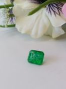 AGI Certified Quartz Gemstone - 8.42 Cts - Emerald Cut - Stunning colour and inclusions